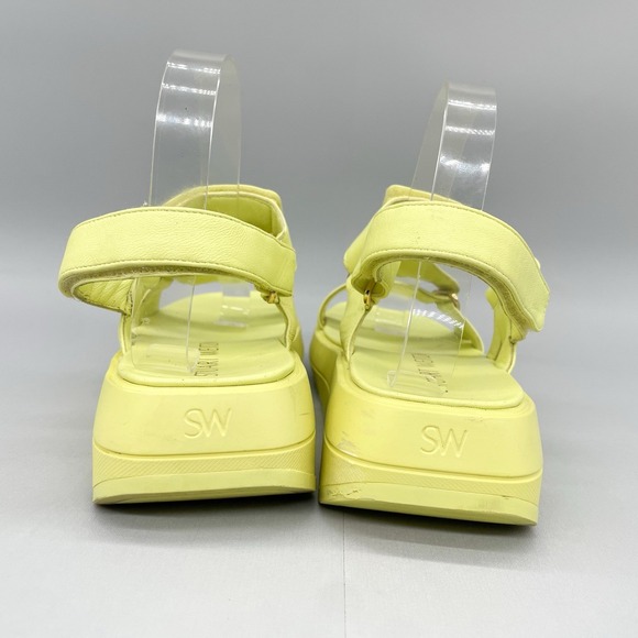 Stuart‎ Weitzman Womens 8B Moxie Sport Sandals Wedge Platform Strappy Slingback - Picture 5 of 13